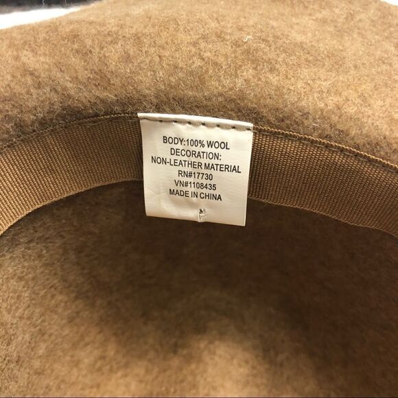 Wool fedora boho hat One‎ size fits all - Picture 6 of 7